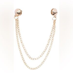 Gold Chain Collar Pins